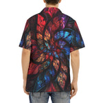 Hawaiian Shirt Petals in Vibrant Reds and Blues