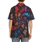 Hawaiian Shirt Petals in Vibrant Reds and Blues