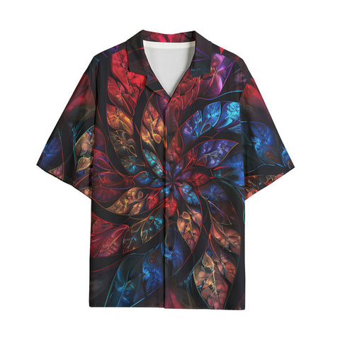 Hawaiian Shirt Petals in Vibrant Reds and Blues