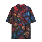 Hawaiian Shirt Petals in Vibrant Reds and Blues