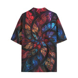 Hawaiian Shirt Petals in Vibrant Reds and Blues