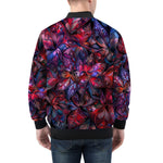 Bomber Jacket Art of Red and Blue Fractal