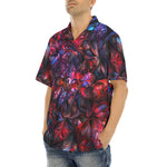 Hawaiian Shirt Art of Red and Blue Fractal