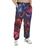 Men's Sweatpants Art of Red and Blue Fractal