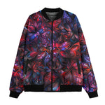 Bomber Jacket Art of Red and Blue Fractal
