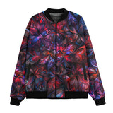 Bomber Jacket Art of Red and Blue Fractal