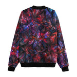 Bomber Jacket Art of Red and Blue Fractal