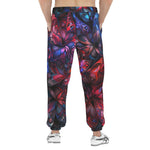 Men's Sweatpants Art of Red and Blue Fractal