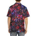 Hawaiian Shirt Art of Red and Blue Fractal