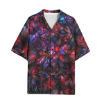 Hawaiian Shirt Art of Red and Blue Fractal