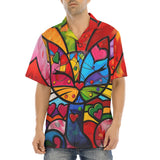 Hawaiian Shirt Colorful Cat Abstract Shapes