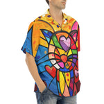 Hawaiian Shirt Colorful Cat Abstract Shapes