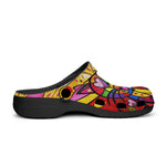 Classic Clogs Colorful Cat Abstract Shapes