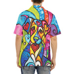 Hawaiian Shirt Colorful Dog Abstract Shapes