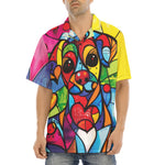 Hawaiian Shirt Colorful Dog Abstract Shapes