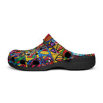 Classic Clogs Vibrant Colorful Painting of Hearts