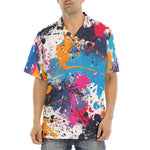 Hawaiian Shirt Colorful Paint Splashes