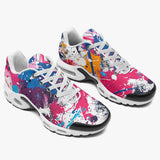 Air Cushion Sneakers Colorful Paint Splashes