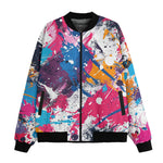 Bomber Jacket Colorful Paint Splashes