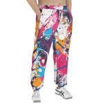 Men's Sweatpants Colorful Paint Splashes