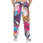 Men's Sweatpants Colorful Paint Splashes