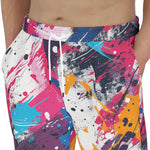 Men's Sweatpants Colorful Paint Splashes