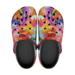 Classic Clogs Colorful Paint Splashes