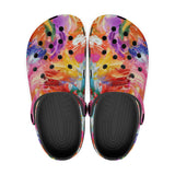 Classic Clogs Colorful Paint Splashes