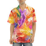 Hawaiian Shirt Colorful Paint Splashes