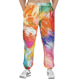 Men's Sweatpants Colorful Paint Splashes