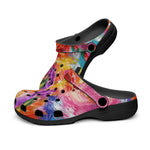 Classic Clogs Colorful Paint Splashes