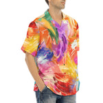 Hawaiian Shirt Colorful Paint Splashes