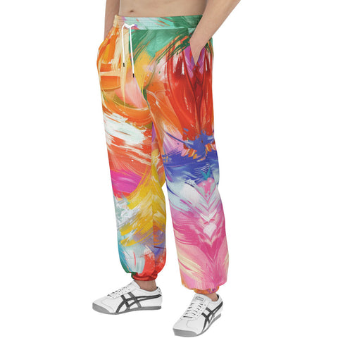 Men's Sweatpants Colorful Paint Splashes