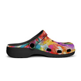 Classic Clogs Colorful Paint Splashes