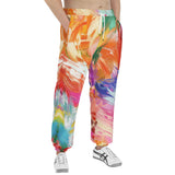 Men's Sweatpants Colorful Paint Splashes