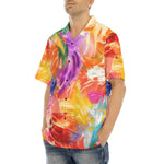 Hawaiian Shirt Colorful Paint Splashes
