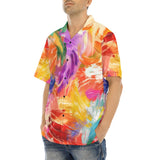 Hawaiian Shirt Colorful Paint Splashes