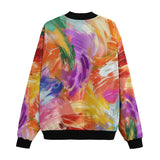 Bomber Jacket Colorful Paint Splashes