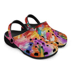 Classic Clogs Colorful Paint Splashes