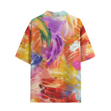 Hawaiian Shirt Colorful Paint Splashes
