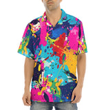 Hawaiian Shirt Colorful Paint Splashes