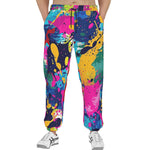 Men's Sweatpants Colorful Paint Splashes