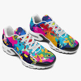 Air Cushion Sneakers Colorful Paint Splashes