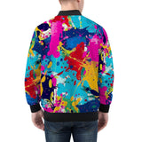 Bomber Jacket Colorful Paint Splashes