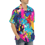 Hawaiian Shirt Colorful Paint Splashes
