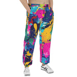 Men's Sweatpants Colorful Paint Splashes