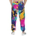 Men's Sweatpants Colorful Paint Splashes