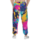 Men's Sweatpants Colorful Paint Splashes