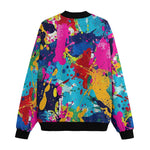 Bomber Jacket Colorful Paint Splashes