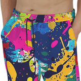 Men's Sweatpants Colorful Paint Splashes